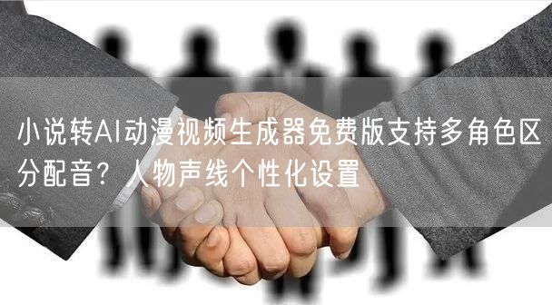 小说转AI动漫视频生成器免费版支持多角色区分配音？人物声线个性化设置
